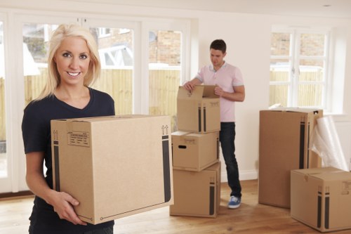 Charity donation items prepared during a sustainable move in North Sheen
