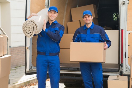 Commercial moving team planning an office relocation in North Sheen