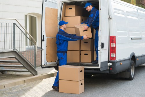 North Sheen man and van service handling a business delivery