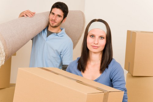 Commercial movers handling office items near North Sheen